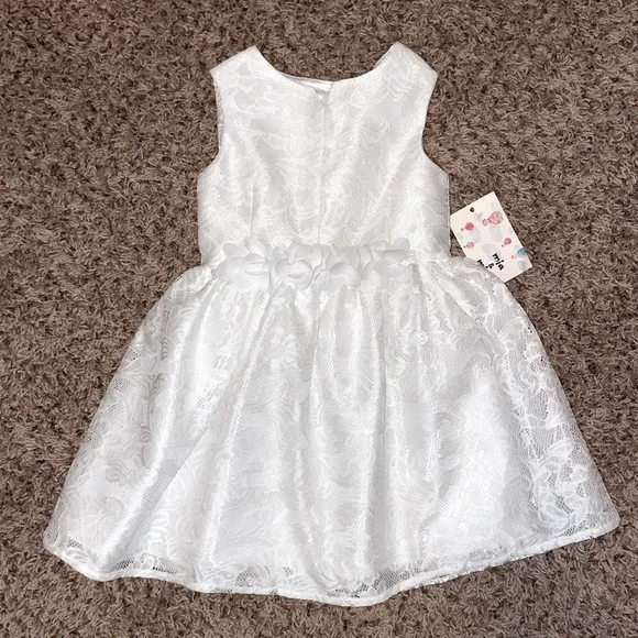 White Floral Lace Formal Toddler Dress Size 4T | Color: White | Size: 4tg | Samanthasmit782's Closet